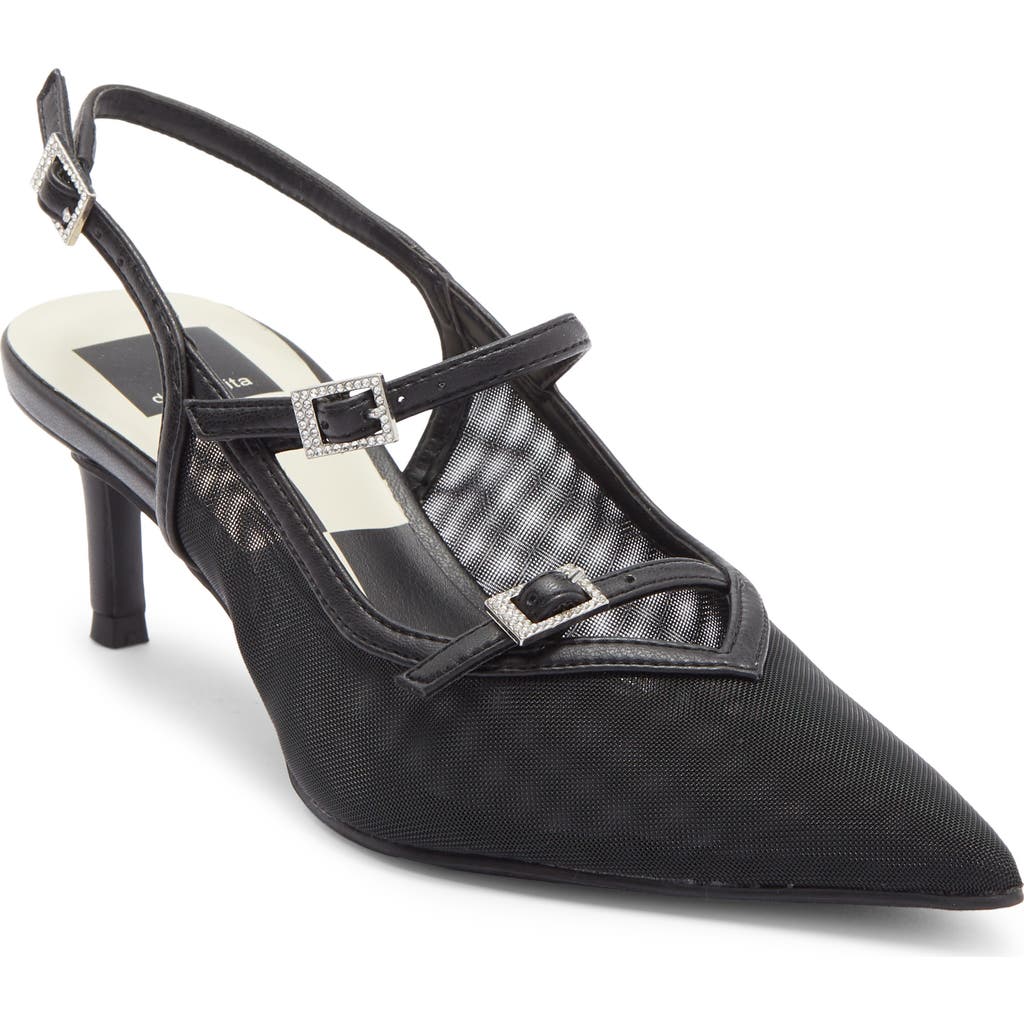 Dolce Vita Kishan Mesh Slingback Pump In Black
