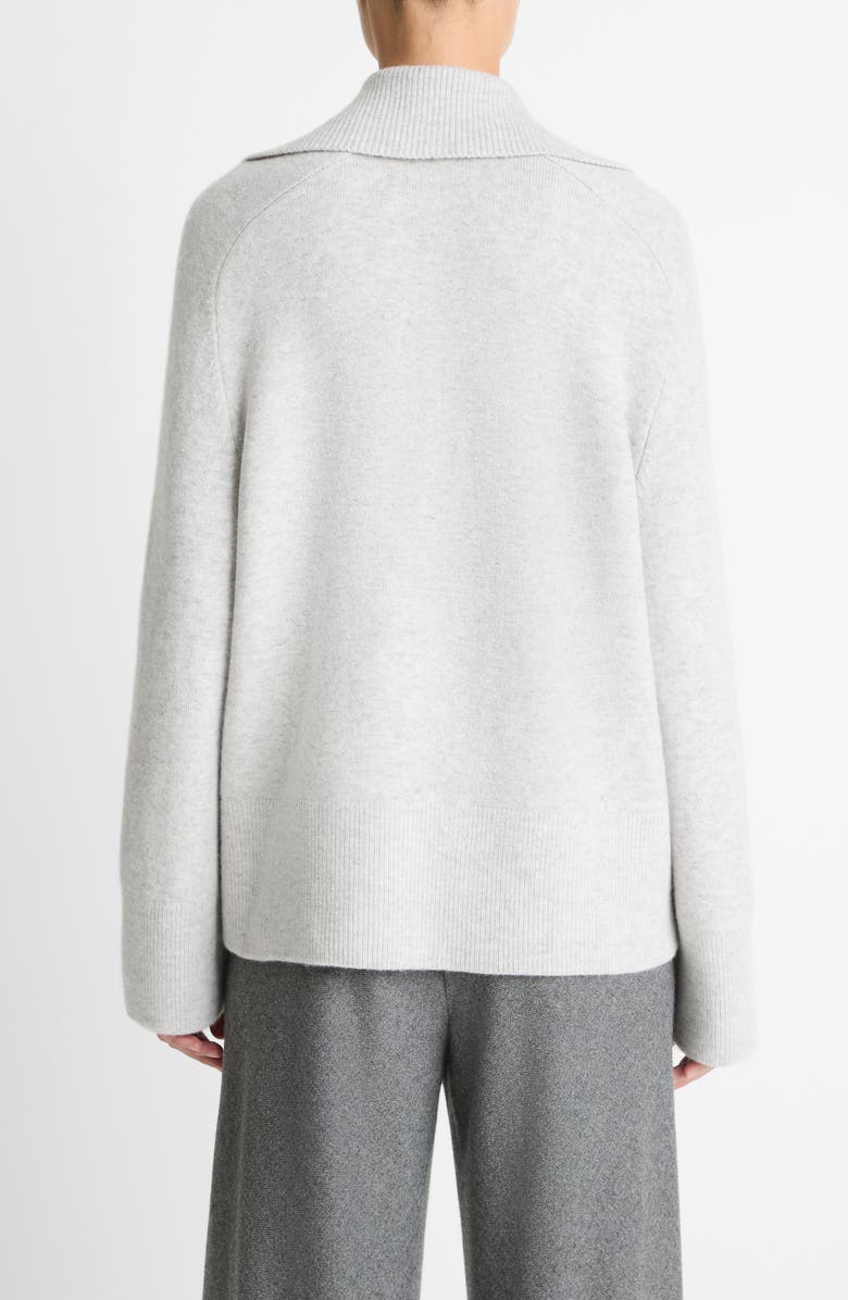 Vince Oversize Wool & Cashmere Blend Sweater, Alternate, color, Heather Pale Grey