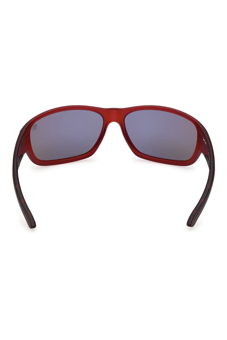 64mm Sunglasses, Alternate, color, MATTE RED / SMOKE POLARIZED