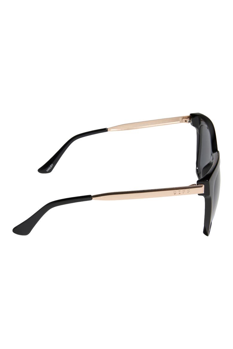 Hailey 54mm Gradient Square Sunglasses, Alternate, color, BLACK