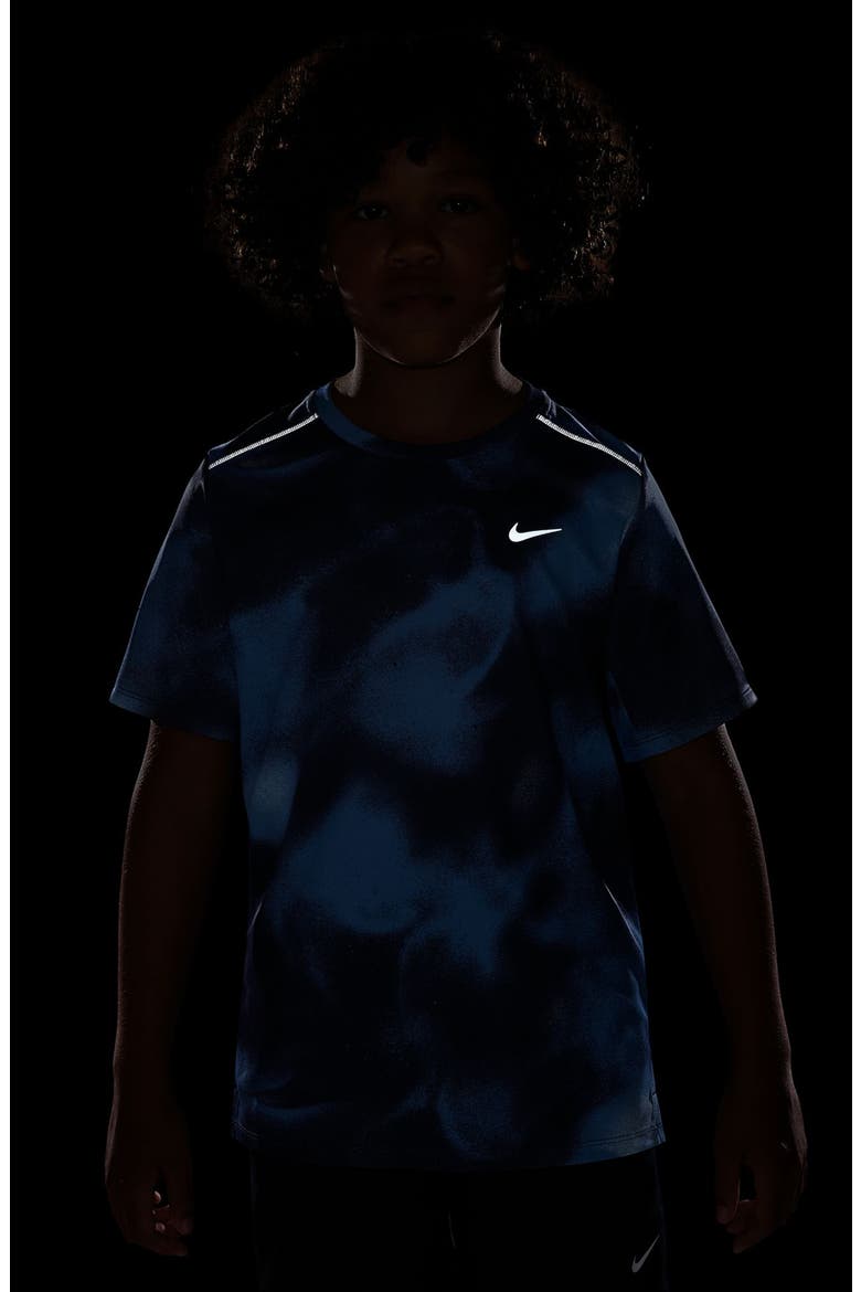 Kids' Miler Dri-FIT Training T-Shirt, Alternate, color, FOOTBALL BLUE/REFL SILVER