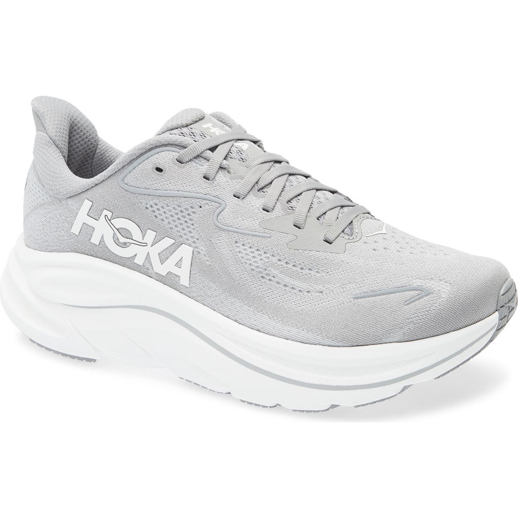 Hoka Clifton 10 Running Shoe In Gray