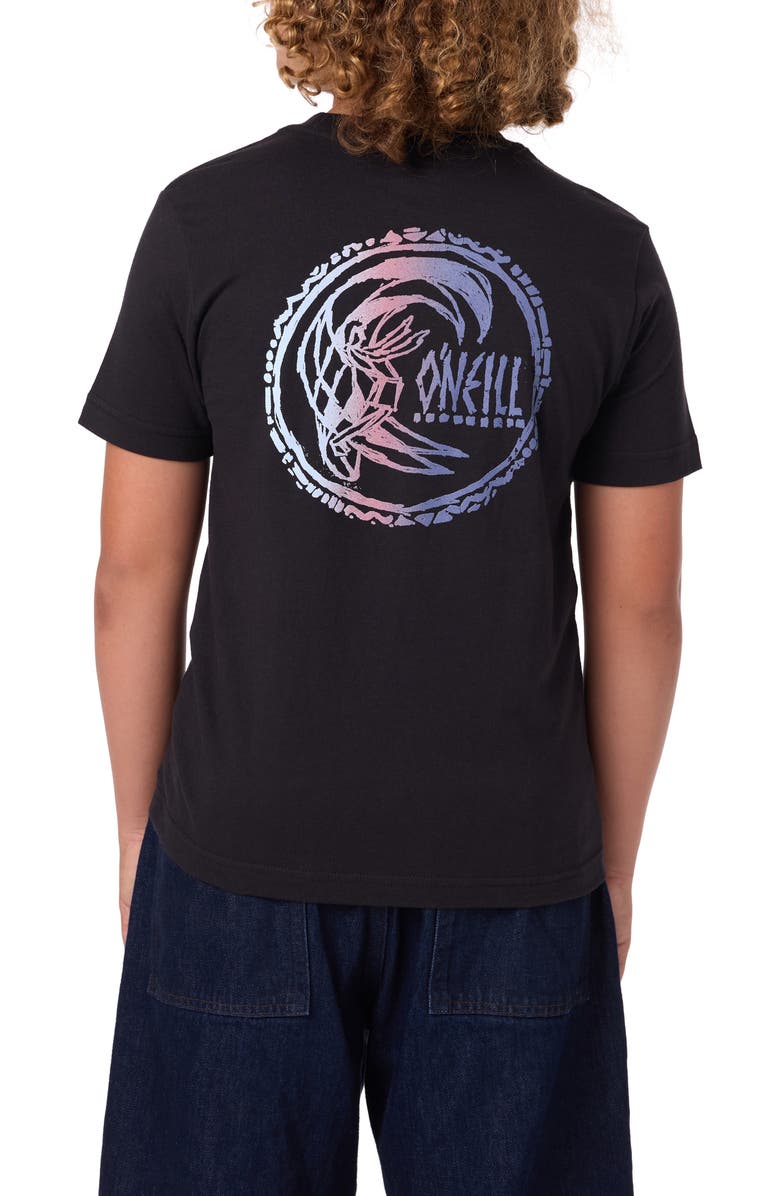 O'Neill Kids' Artifact Cotton Graphic T-Shirt, Alternate, color, Black