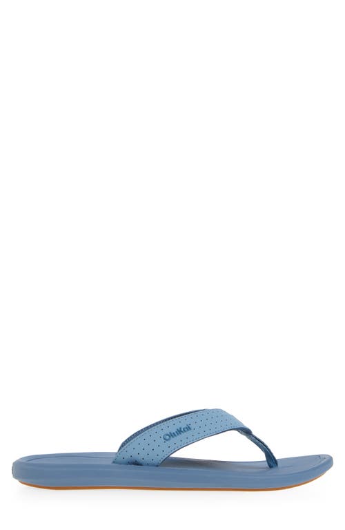 Olukai Ki Flip Flop In Blissful Blue/blue Fog