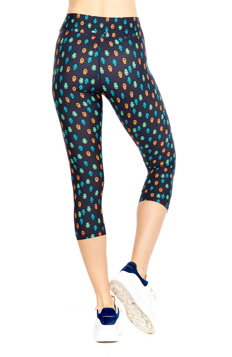 The Upside Evil Eye NYC Crop Leggings, Alternate, color, 