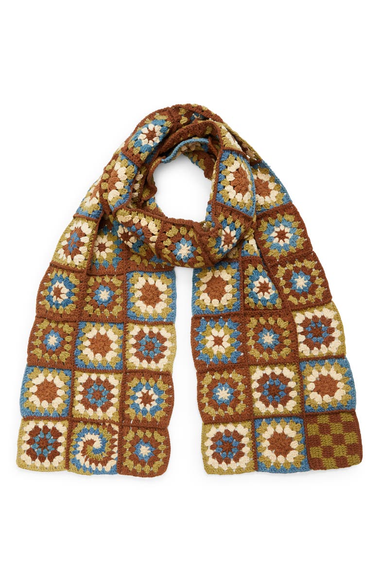 Story mfg. Piece Organic Cotton Crochet Scarf, Alternate, color,