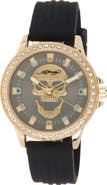 Ed Hardy x Ed Hardy Silicone Strap Watch, 38mm