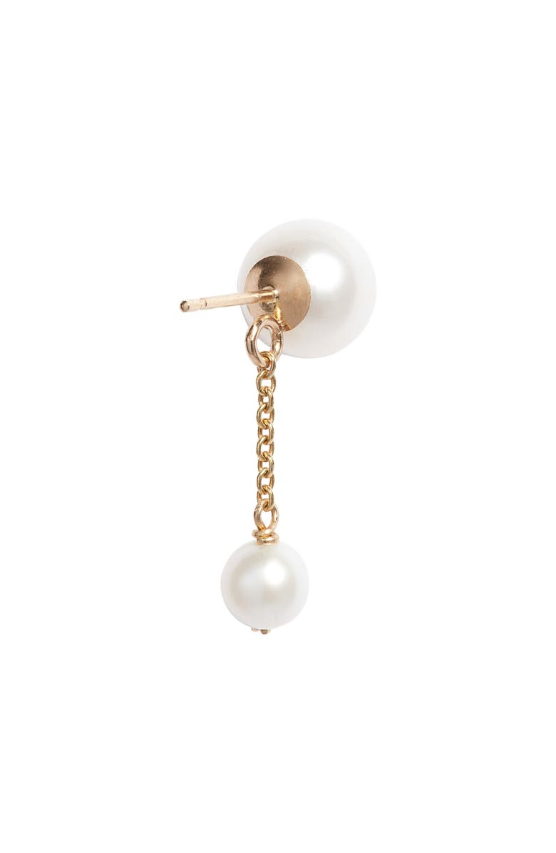Poppy Finch Duo Cultured Pearl Drop Earrings, Alternate, color, 