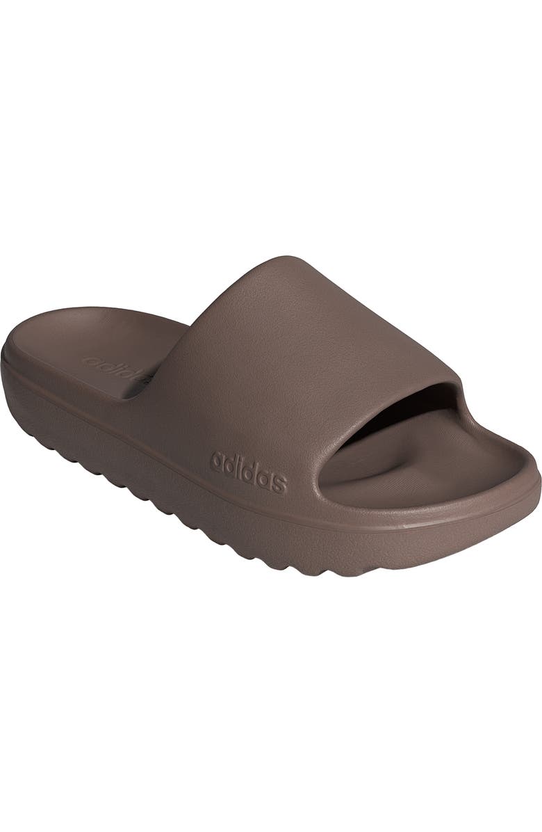 adidas Gender Inclusive Adilette Lumia Slide Sandal, Main, color, Trace Brown/ Brown/ Brown