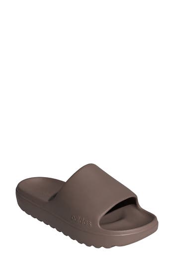 Adidas Originals Adidas Adilette Lumia Slide Sandal In Brown