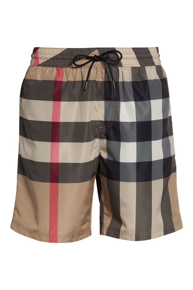 Guildes Check Swim Trunks, Main, color, ARCHIVE BEIGE IP CHECK