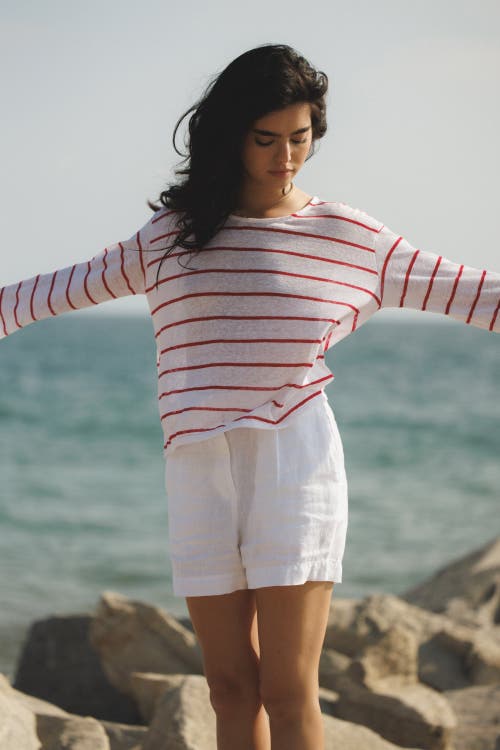 Vir Vita Relaxed Linen Short In White