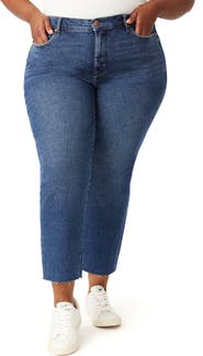 Kensie Allie Raw Hem Crop Slim Jeans