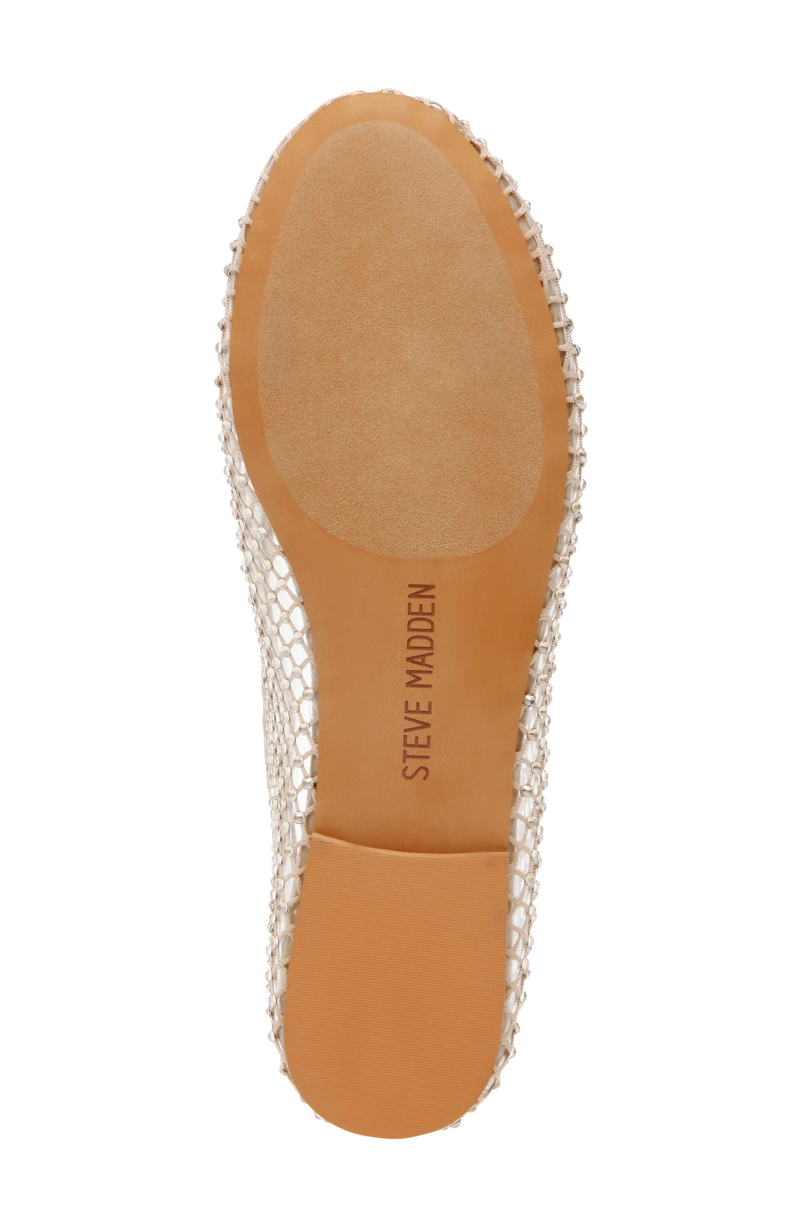 Blossoms Rhinestone Mesh Ballet Flat, Alternate, color, BLUSH STONES