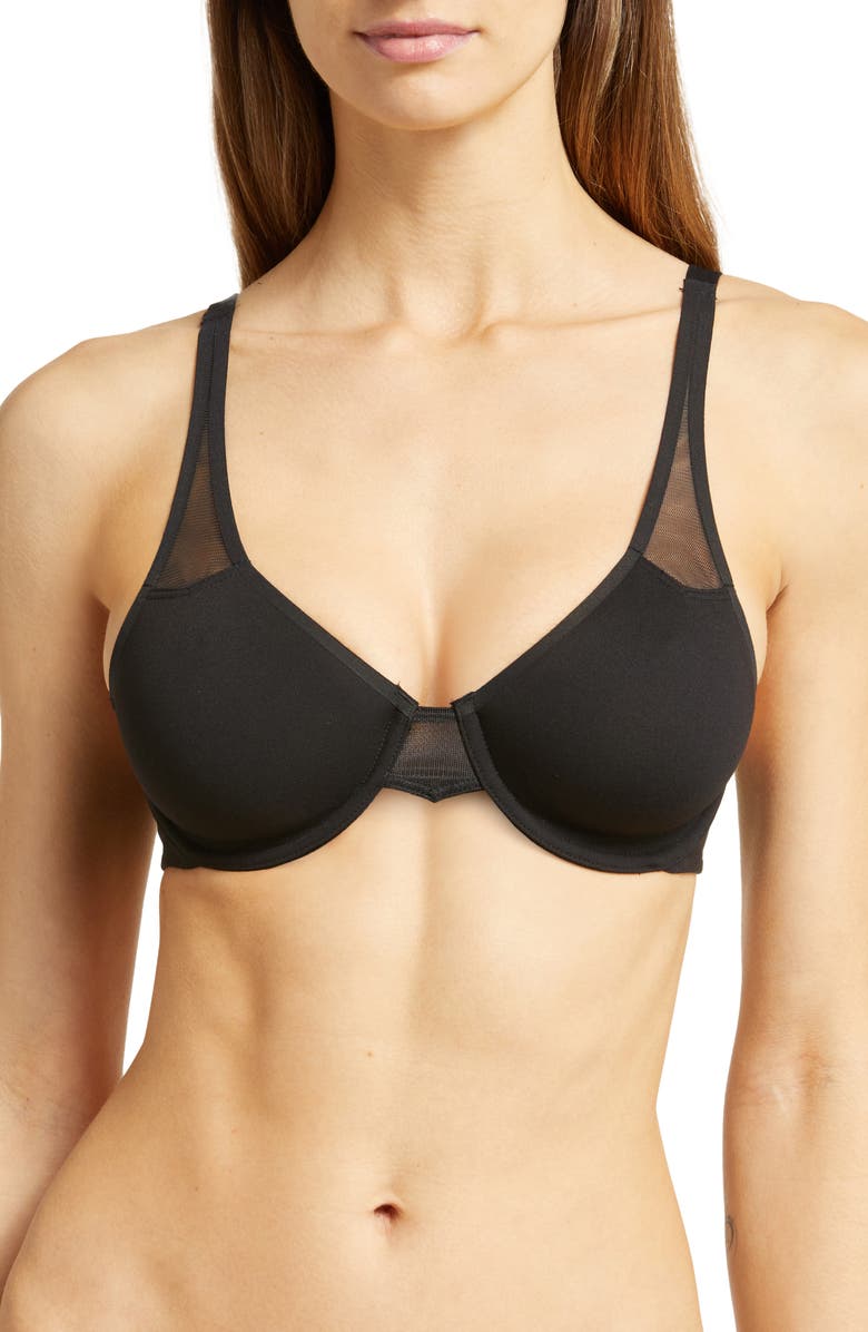 Wacoal Body by Wacoal 2.0 Underwire Seamless Convertible Bra, Main, color, Black