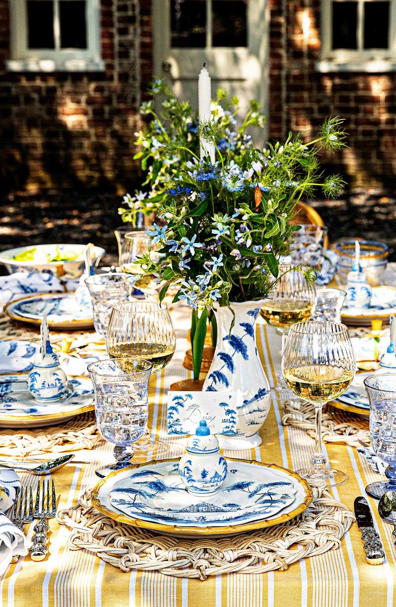 Juliska Country Estate Set of 4 Place Card Holders, Alternate, color, Delft Blue