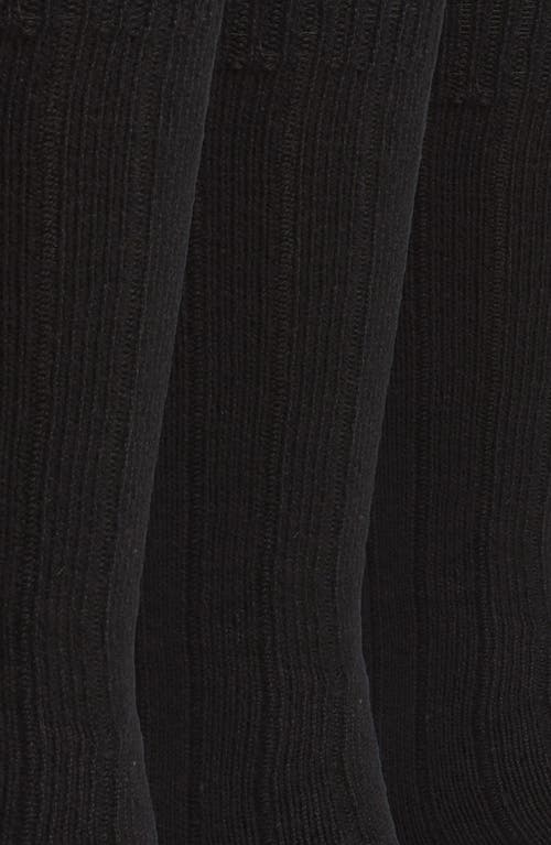 Nordstrom Assorted 3-pack Everyday Crew Socks In Black