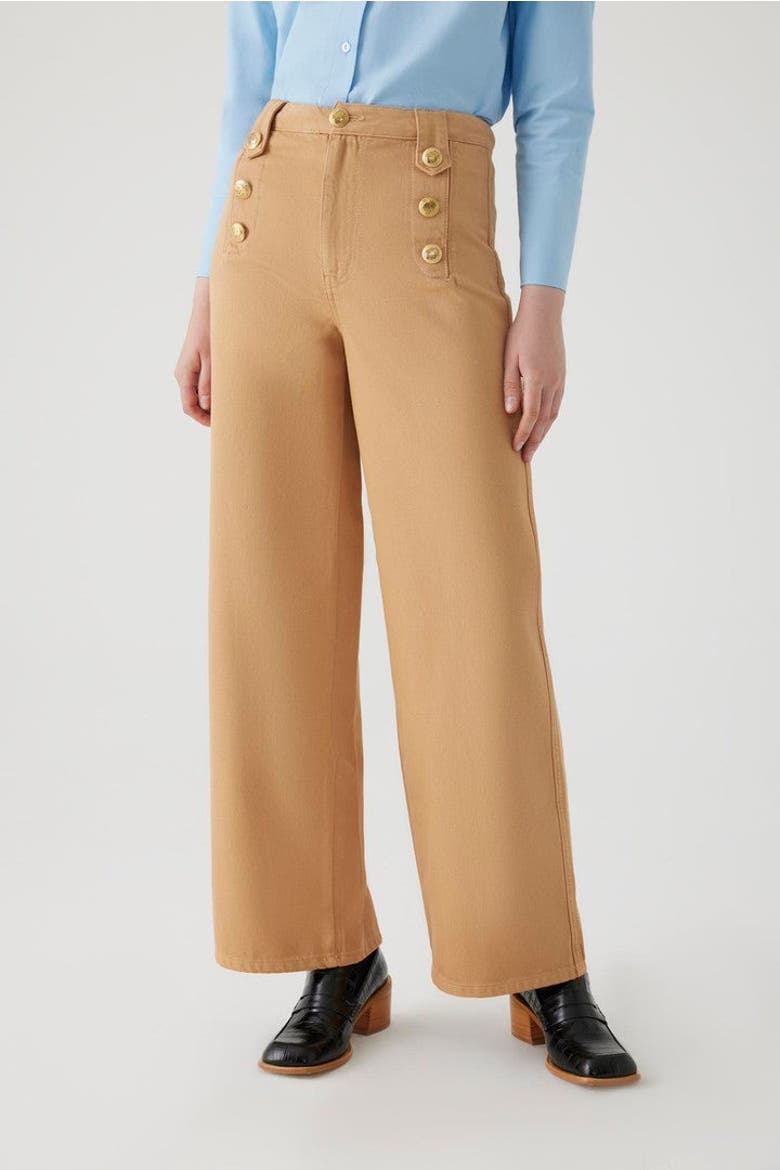 Aleron Denim Pants, Alternate, color, CAMEL