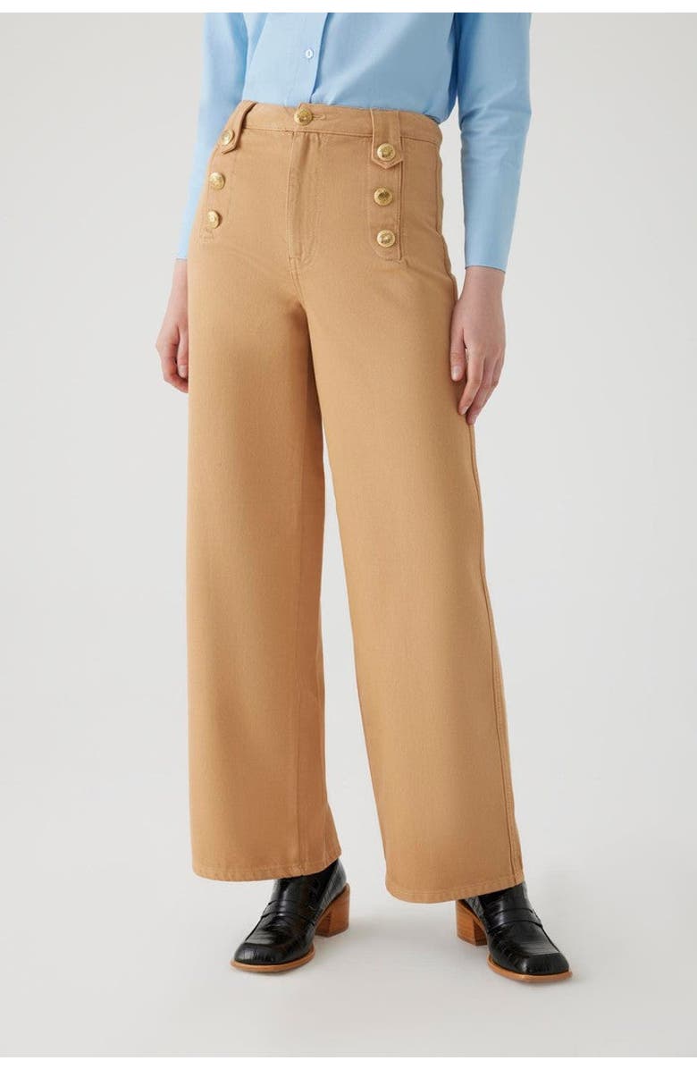 Exquise Aleron Denim Pants, Alternate, color, Camel