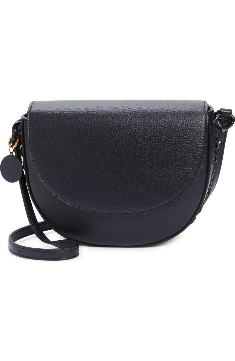 Stella McCartney Medium Frayme Flap Faux Leather Shoulder Bag, Main, color,