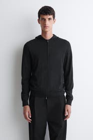 COS Merino Wool Zip-up Hoodie