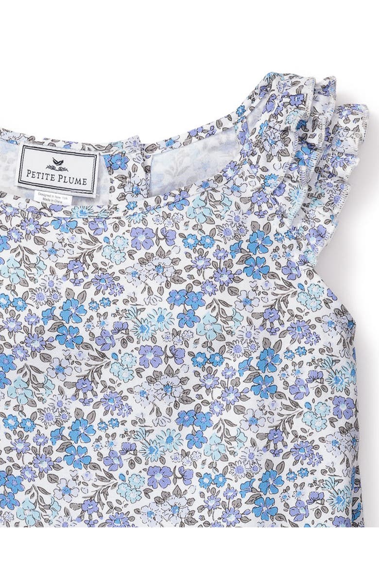 Petite Plume Kids' Fleur Dazur Amelie Floral Two-Piece Short Pajamas, Alternate, color,