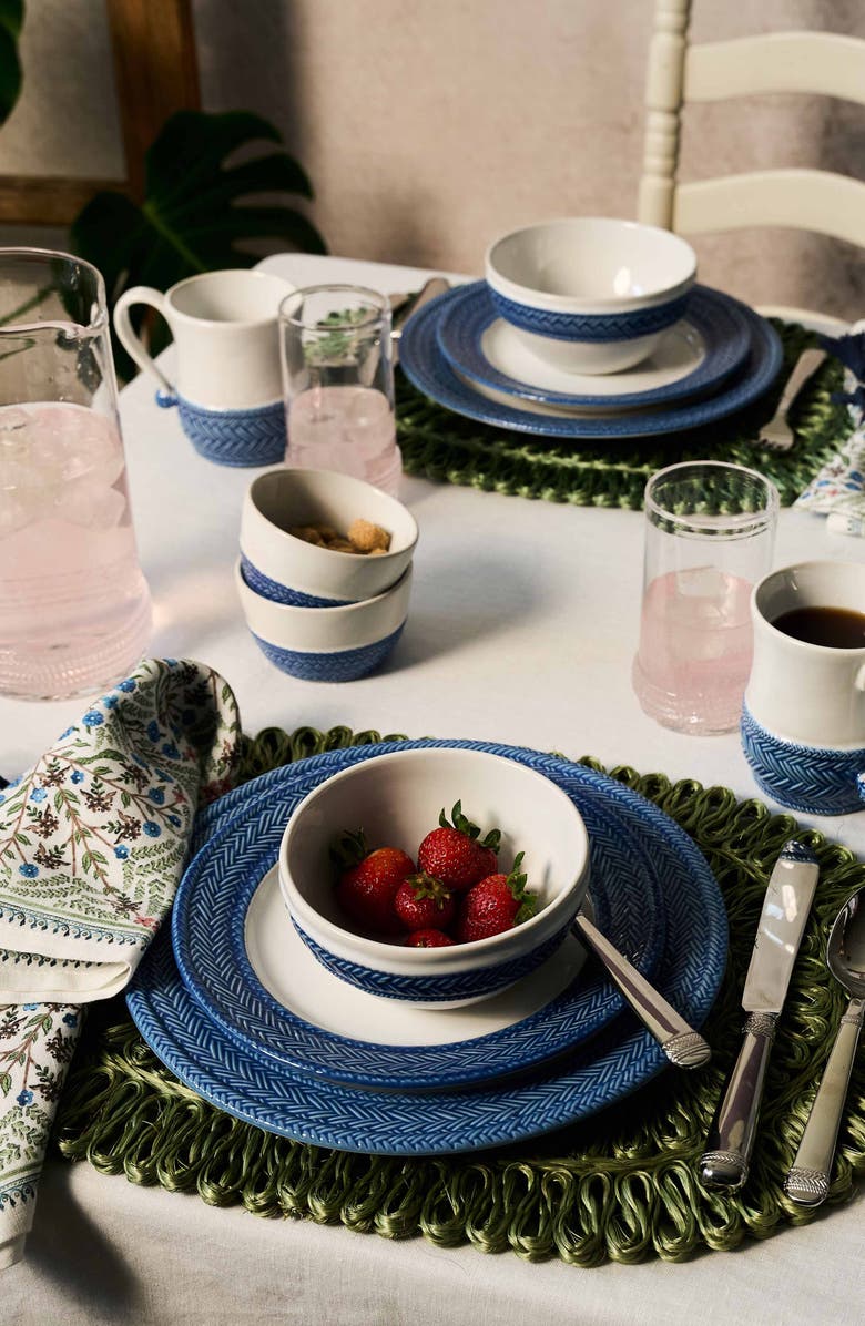 Juliska Le Panier Cereal Bowl, Alternate, color, Whitewash/ Delft Blue