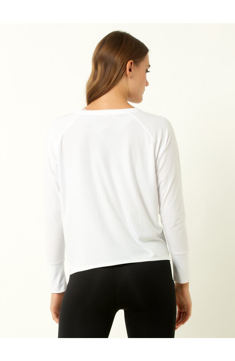 Single Stitch Featherweight Long Sleeve Top, Alternate, color, Black
