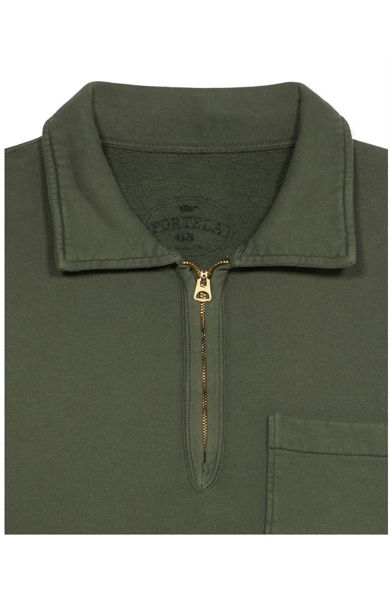 Zip-Up Sweatshirt with Pocket, Alternate, color, OIL