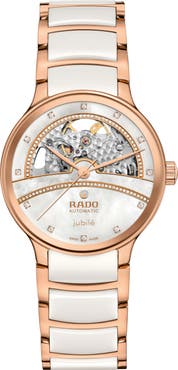 RADO Centrix Open Heart Superjubile Diamond Bracelet Watch, 35mm