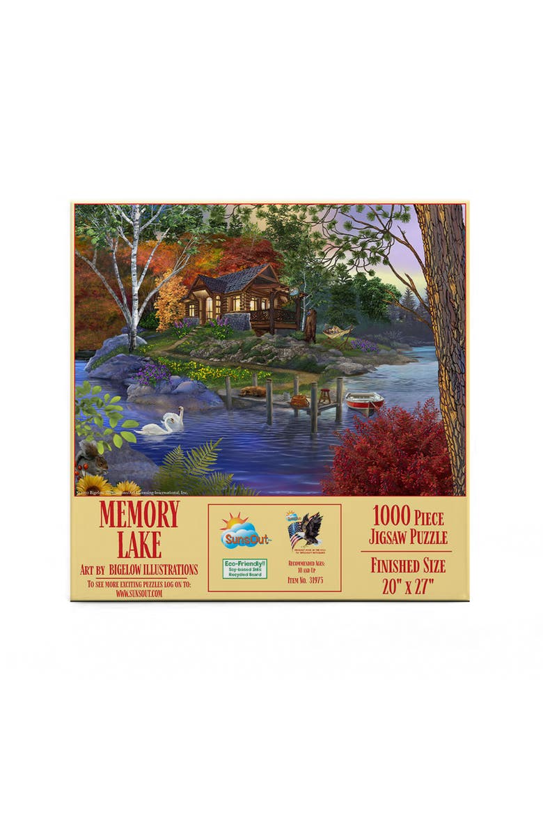 Memory Lake 1000 piece Jigsaw Puzzle for Adults, Alternate, color, Multicolor