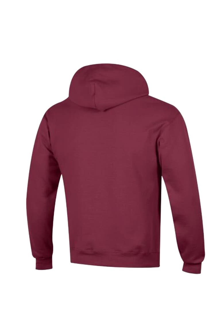 Men's Champion Burgundy Washington Commanders Powerblend Arch over Logo Hoodie, Alternate, color, Burgundy