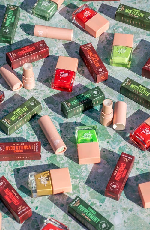 Glam & Grace Shimmer Lip Balm In Brown
