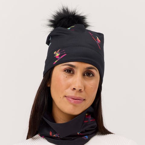 Multi-Skiers Illustrated Beanie