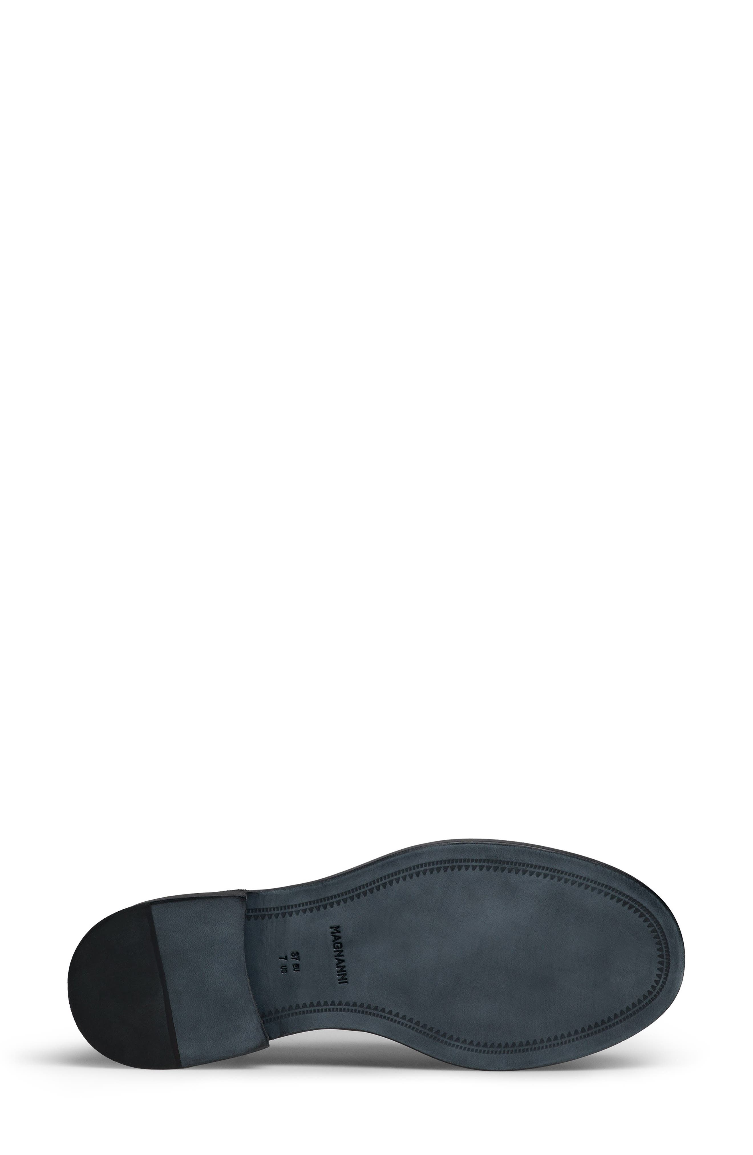 Magnanni Oaklynn Leather Bit Loafer, Alternate, color, Black
