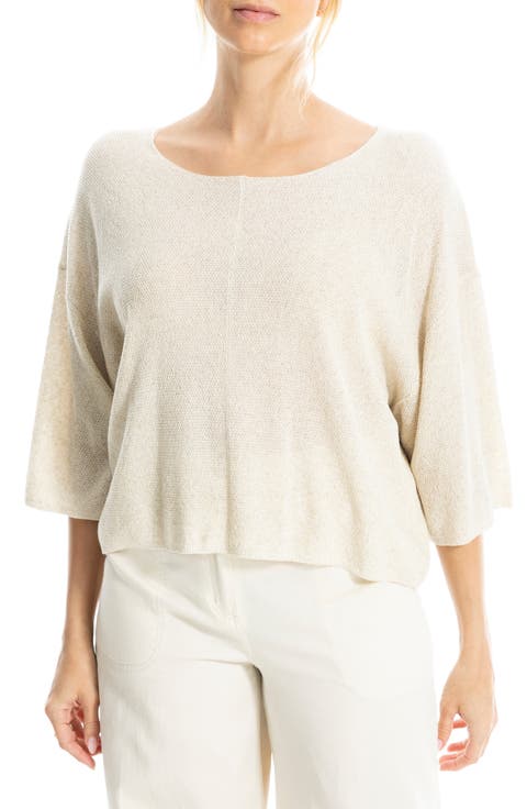 Textured Dolman Sleeve Sweater