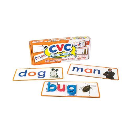 Junior Learning Cvc Word Strips Magnetic Learning Set in Multicolored 