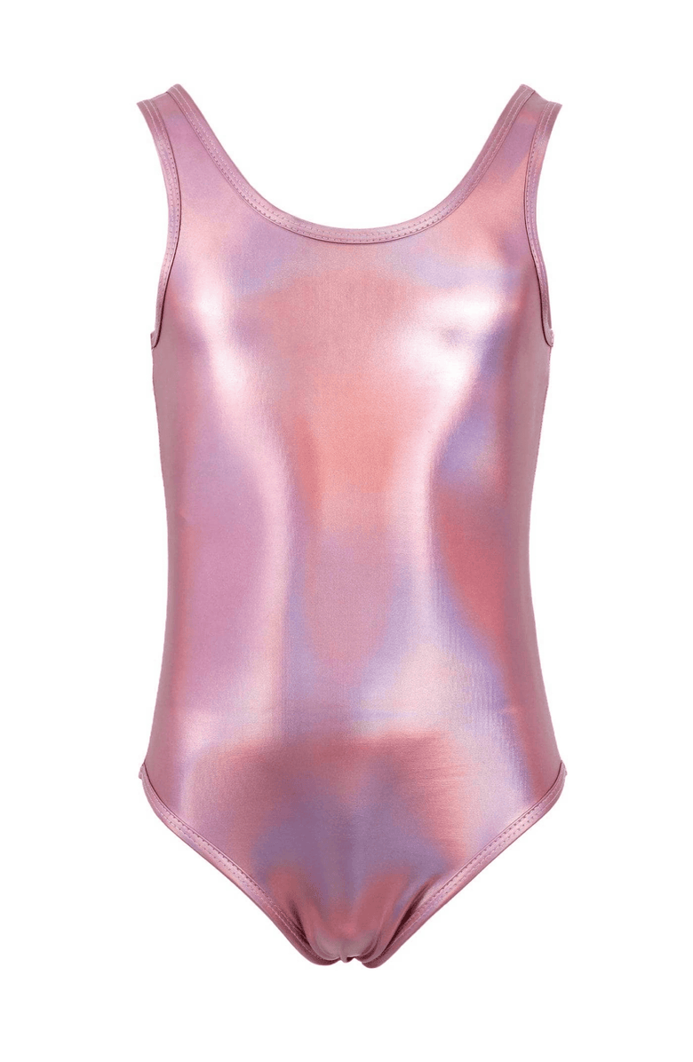Lola + The Boys Bella Hologram Swimsuit, Main, color, 