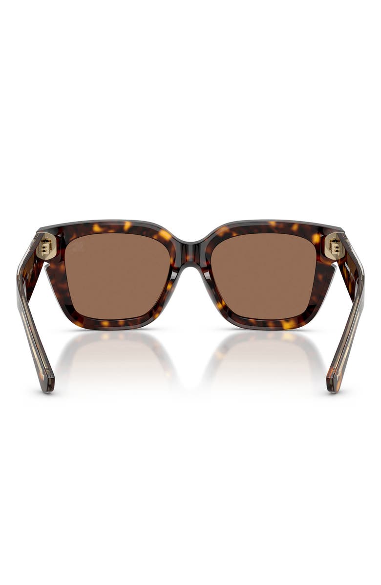 Burberry 54mm Square Sunglasses, Alternate, color, Dark Havana/Dark Brown