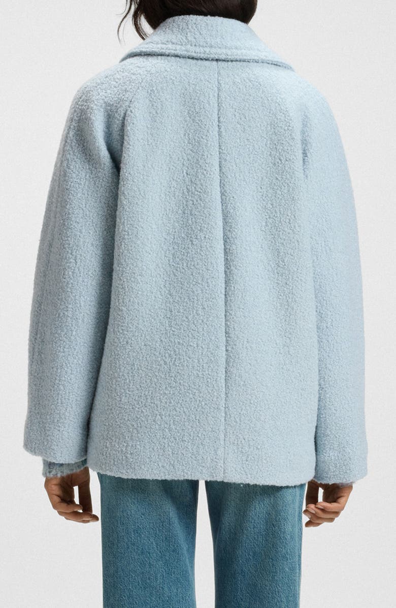 BOSS Orange Cabani Textured Double Breasted Jacket, Alternate, color, Light/ Pastel Blue
