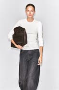 COS Slim Ribbed Cotton Long-Sleeved Top