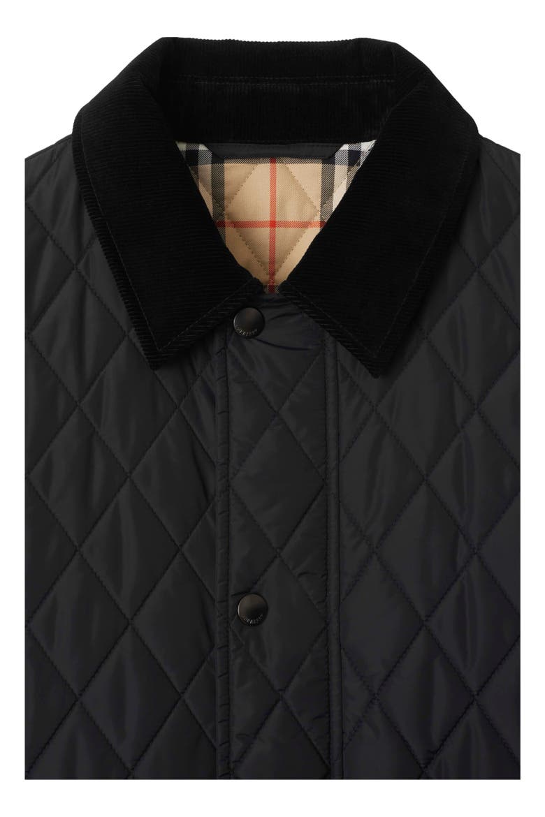 Quilted Nylon Haddington Jacket, Alternate, color, Black