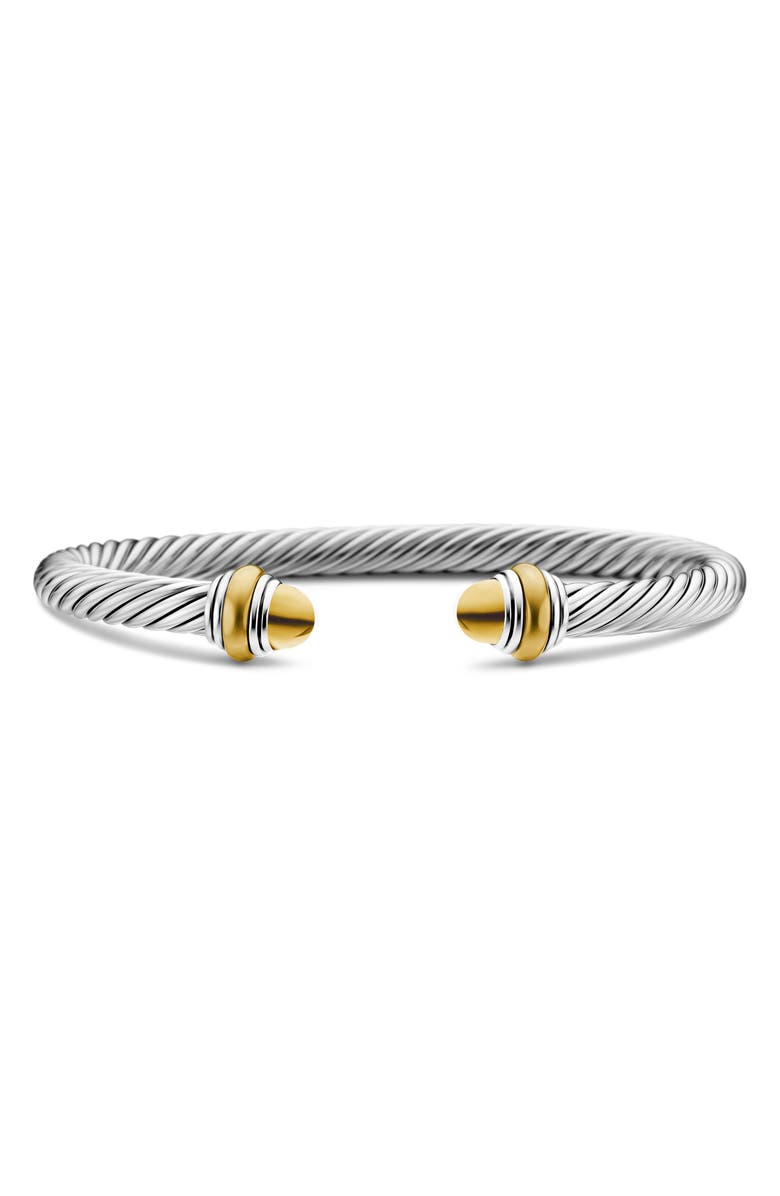 David Yurman Cable Classics Bracelet with Gold, 5mm, Main, color, Gold Dome