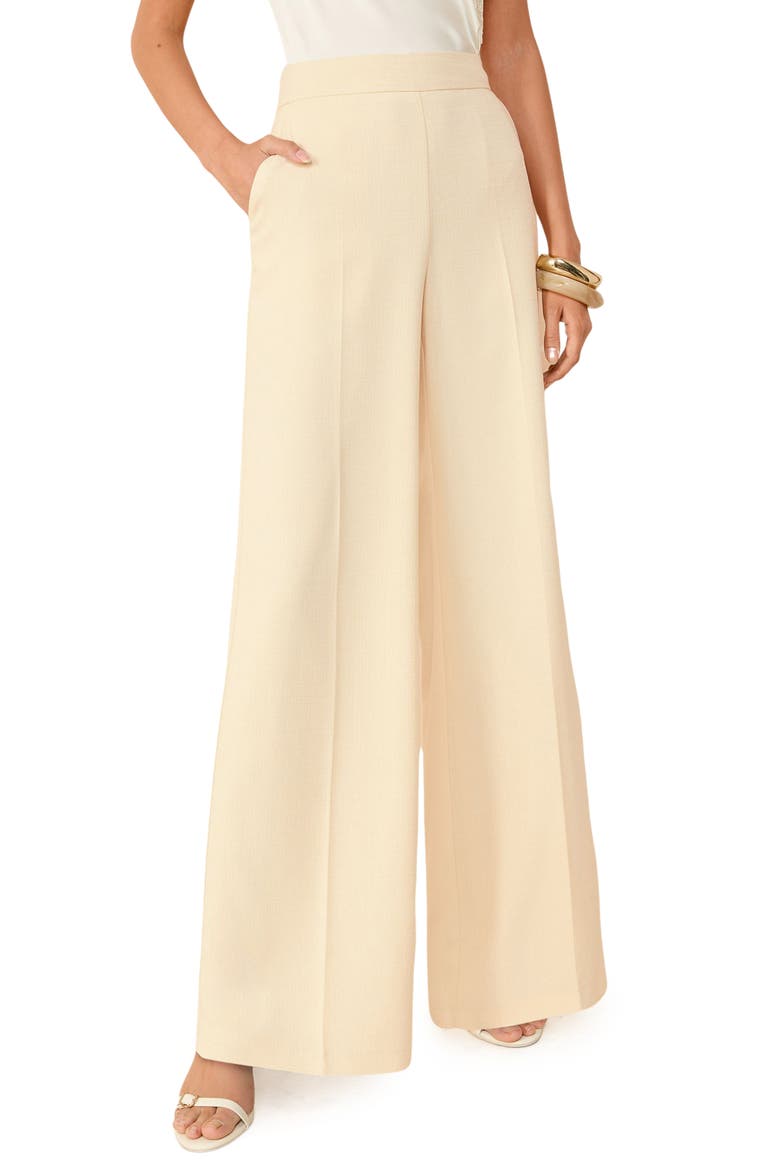 Wide Leg Pants, Main, color, CREAM