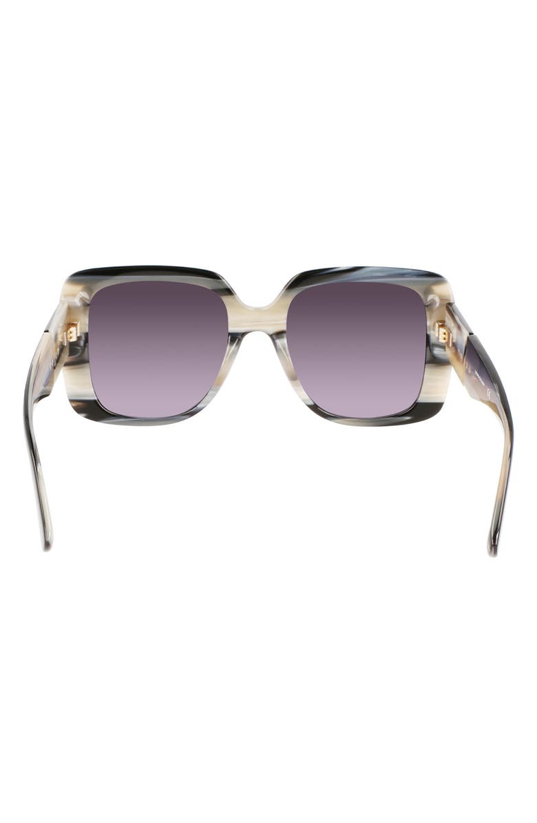 Longchamp Roseau 53mm Gradient Square Sunglasses, Alternate, color,