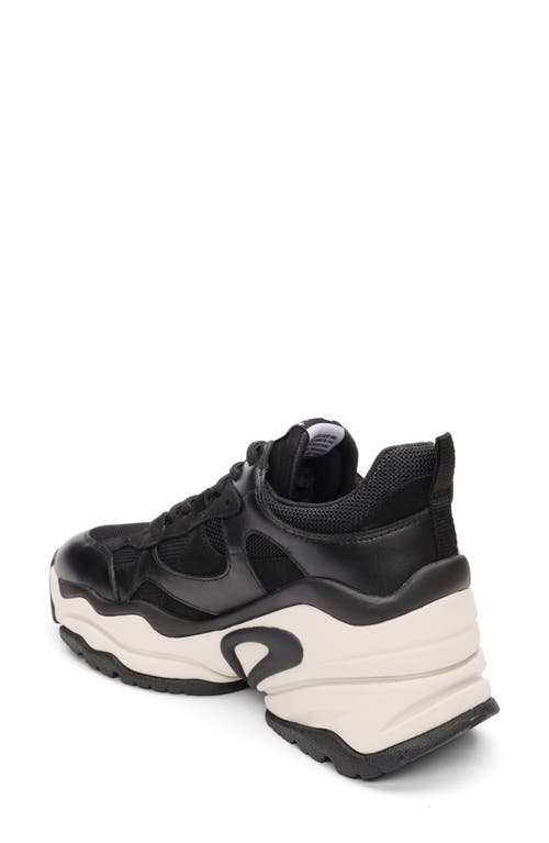 Ash Born Wedge Sneaker In Black