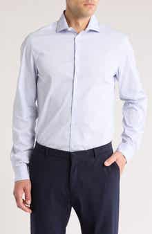 Calvin Klein All Season Slim Fit Check Performance Dress Shirt