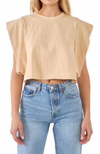 Endless Rose Drop Shoulder Crop Top