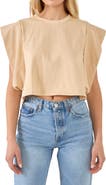 Endless Rose Drop Shoulder Crop Top