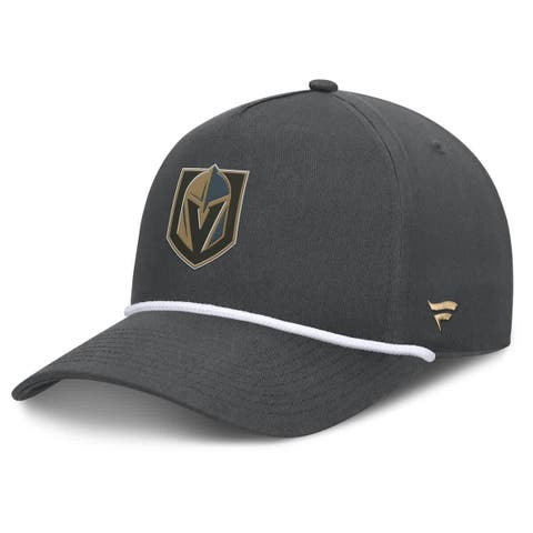 Men's Fanatics Charcoal Vegas Golden Knights Authentic Pro Rink Roper A-Frame Adjustable Hat
